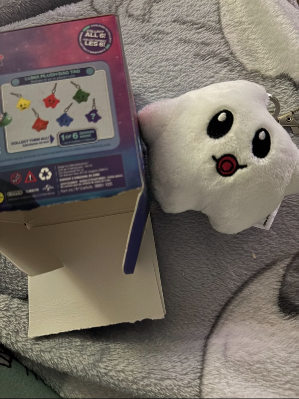 White Luma Plush Keychain Chase
